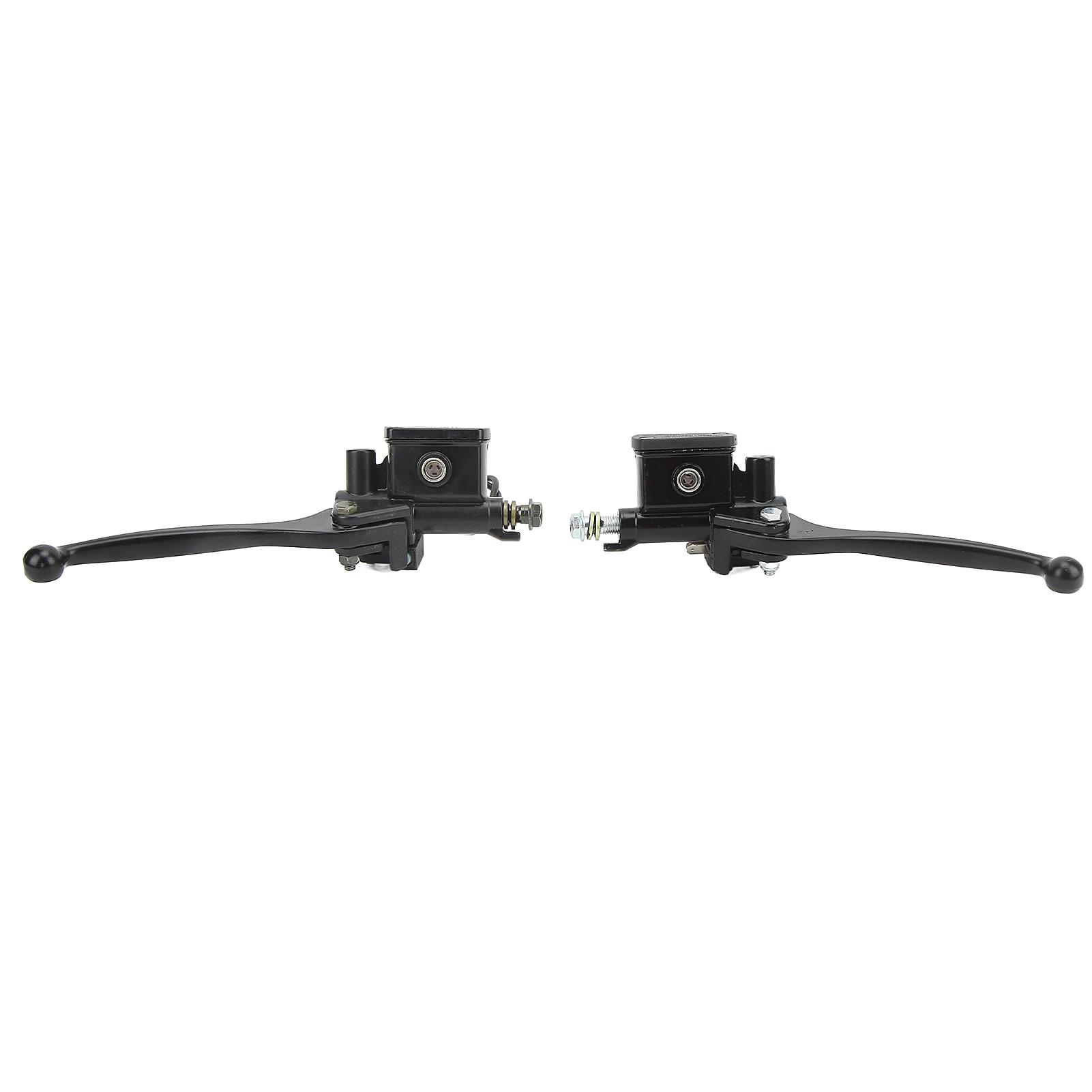 

1 Pair 22mm 0.87in Brake Clutch Master Cylinder Lever Black for Gy6 50cc 110cc 125cc 150cc 250cc Scooter