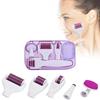 Roller 6 Derma In 1 Titanium Micro Needle Anti Ageing Facial Skin Care Tool Set