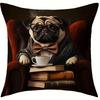 1/4pcs Pug-Inspired Decorative Pug Pillow Covers Sofa cushion cover home bedroom room decoration