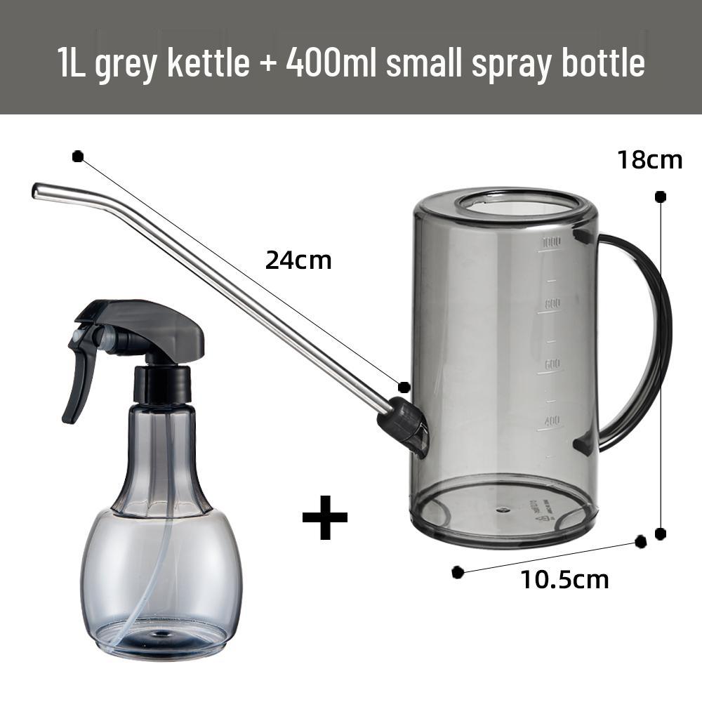 Arrosoir Transparent Grande Capacité en Acier Inoxydable avec Bec Long pour le Jardinage.