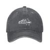 Evolution to Pool Table Billiards Player Baseball Cap Adjustable Cotton Casual Dad Hat for Adult