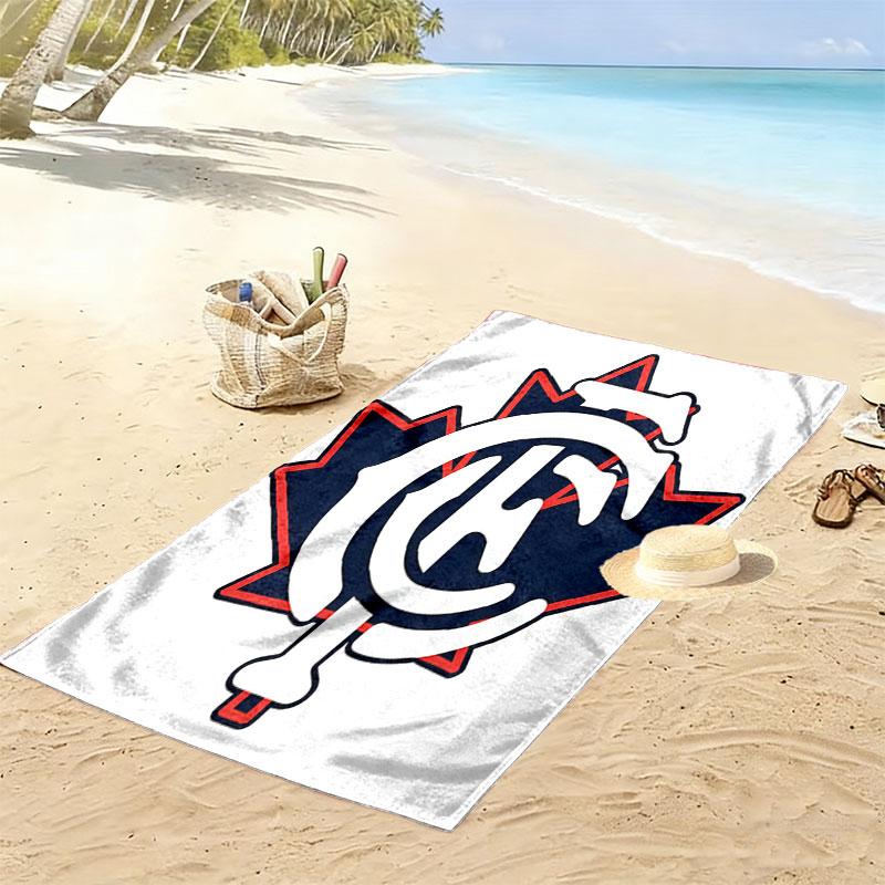 Carlton Power Print Beach Towel, Large Soft Quick Dry Towel for Beach Camping Swimming