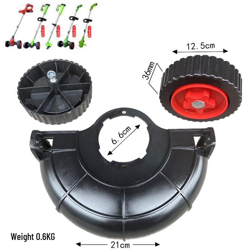 Rechargeable Lithium Battery Lawn Mower with Wheels - Compact Weeding Tool