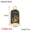 3PCS/LOT CARLIDANA Vintage Luxury Stainless Steel Natural Stone Star Eye Sunflower Pendants Charms for DIY Jewelry