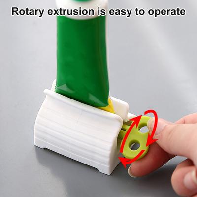 Toothpaste Squeezer Labor Saving Stable Base Manual Easy Dispenser Toothpaste Tube Roller Clip Bathroom Accessories