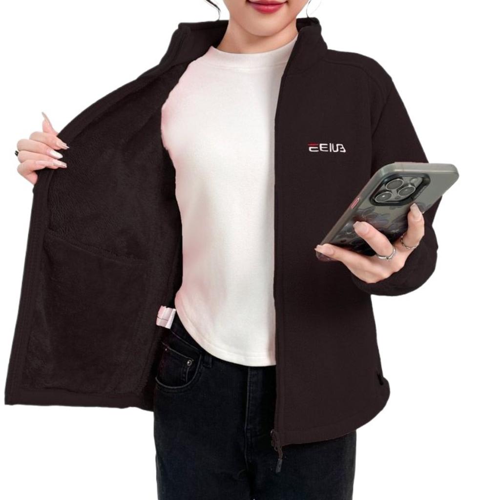 Γυναικείο Ζεστό και Μονωμένο Μπουφάν - Χειμερινό Παλτό Όρθιου Γιακά Βαριάς Χρήσης, Αδιάβροχα Αθλητικά Ρούχα, Σκι, Πεζοπορία, Μετακίνηση - Εξοπλισμός Σκι, Καθημερινό Παλτό