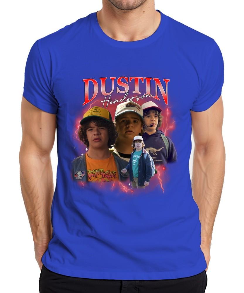 Dustin Henderson Stranger Fan Gift Retro 80s Vintage Hawkins Unisexs TShirt