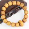 Sandalwood Barrel Bead Bracelet: 12MM Running Ring Buddhist Style