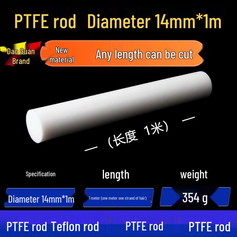 White High-Temperature Resistant PTFE Plastic Rod