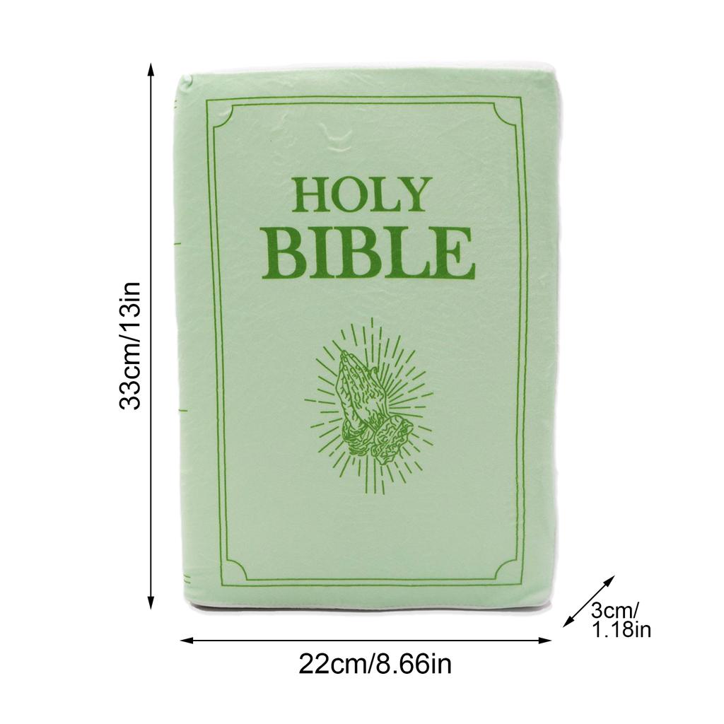 Bibles Plush Pillow Soft Skin Friendly Spread Faith Bibles Book Pillow for Home Decor