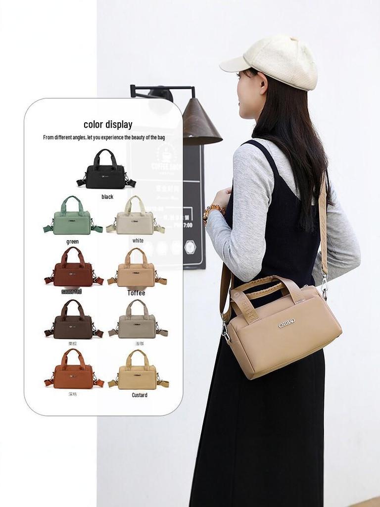2026 Women's Lightweight Nylon Crossbody Bag: Large Capacity, Fashionable, Versatile, and Perfect for Casual or Commuting Use.
