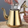 Thickened Stainless Steel Teapot Kettle Kettle Hotel Restaurant Home Induction Cooker Flower Teapot Coffee Pot