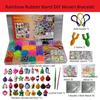 Colored Rubber Loom Band Set Candy Bracelet Filling Making Kit DIY Handmade Toys Girls Craft Tools Creation Weave Christmas Gift