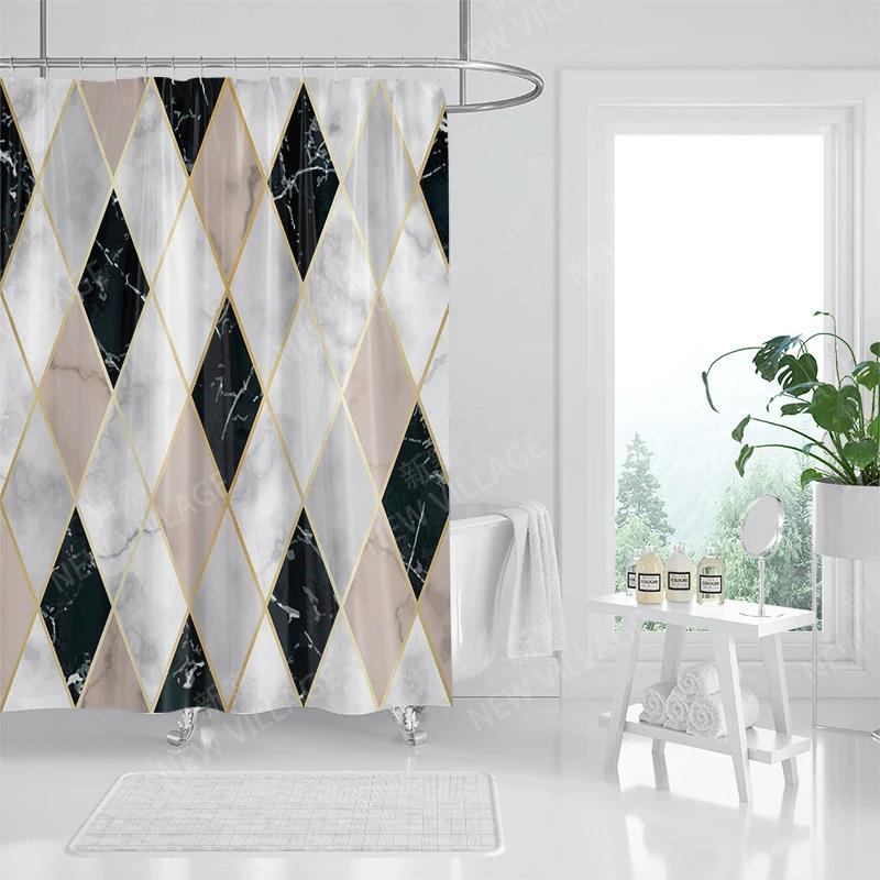 

Home Shower Curtains For Bathroom Colorful Marbling Waterproof Fabric Bathroom Curtains Modern Shower Curtain 180X200 240X200 W60H190(CM)-1 Pcs