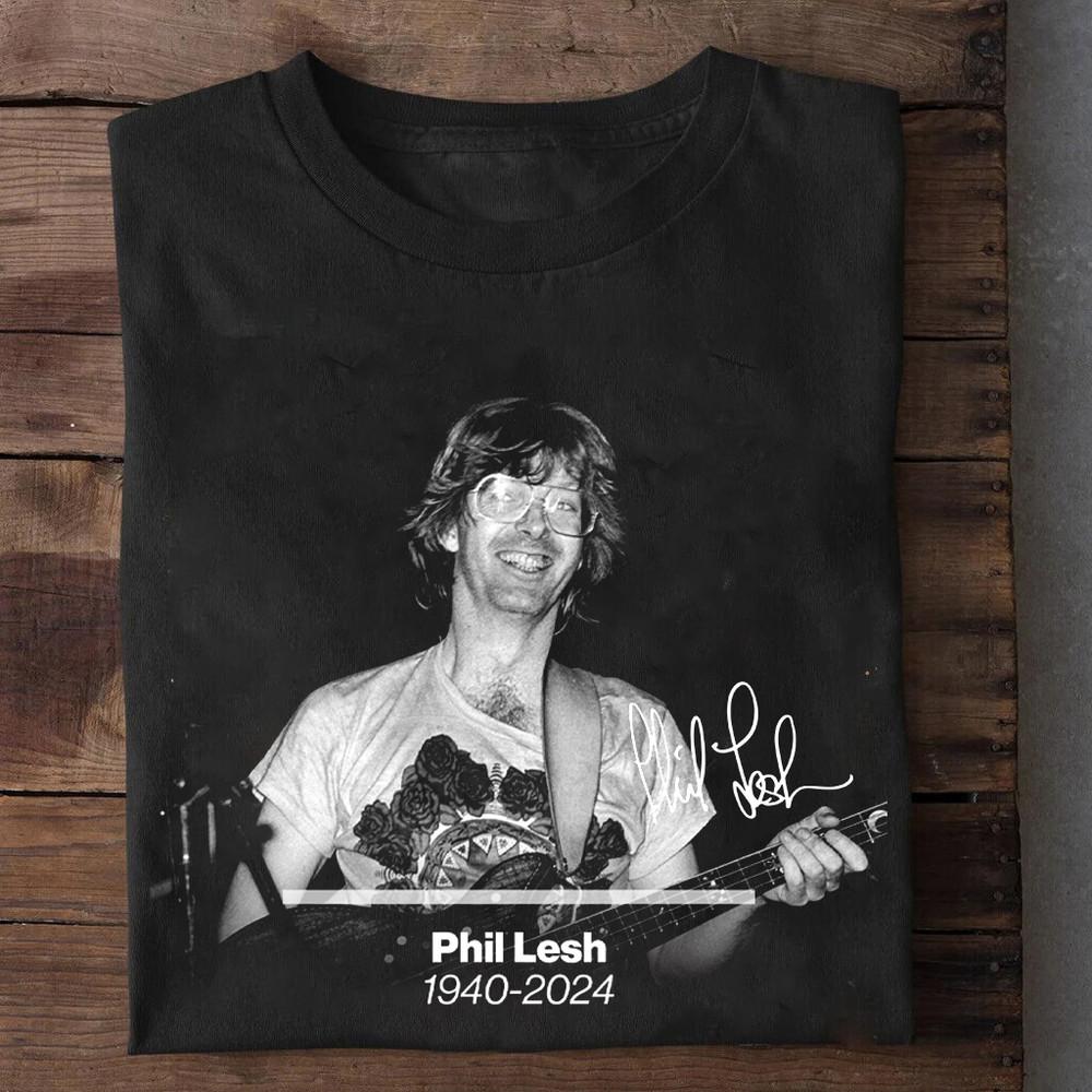 Phil Lesh Signature 1980-2024 Black All Size T-Shirt