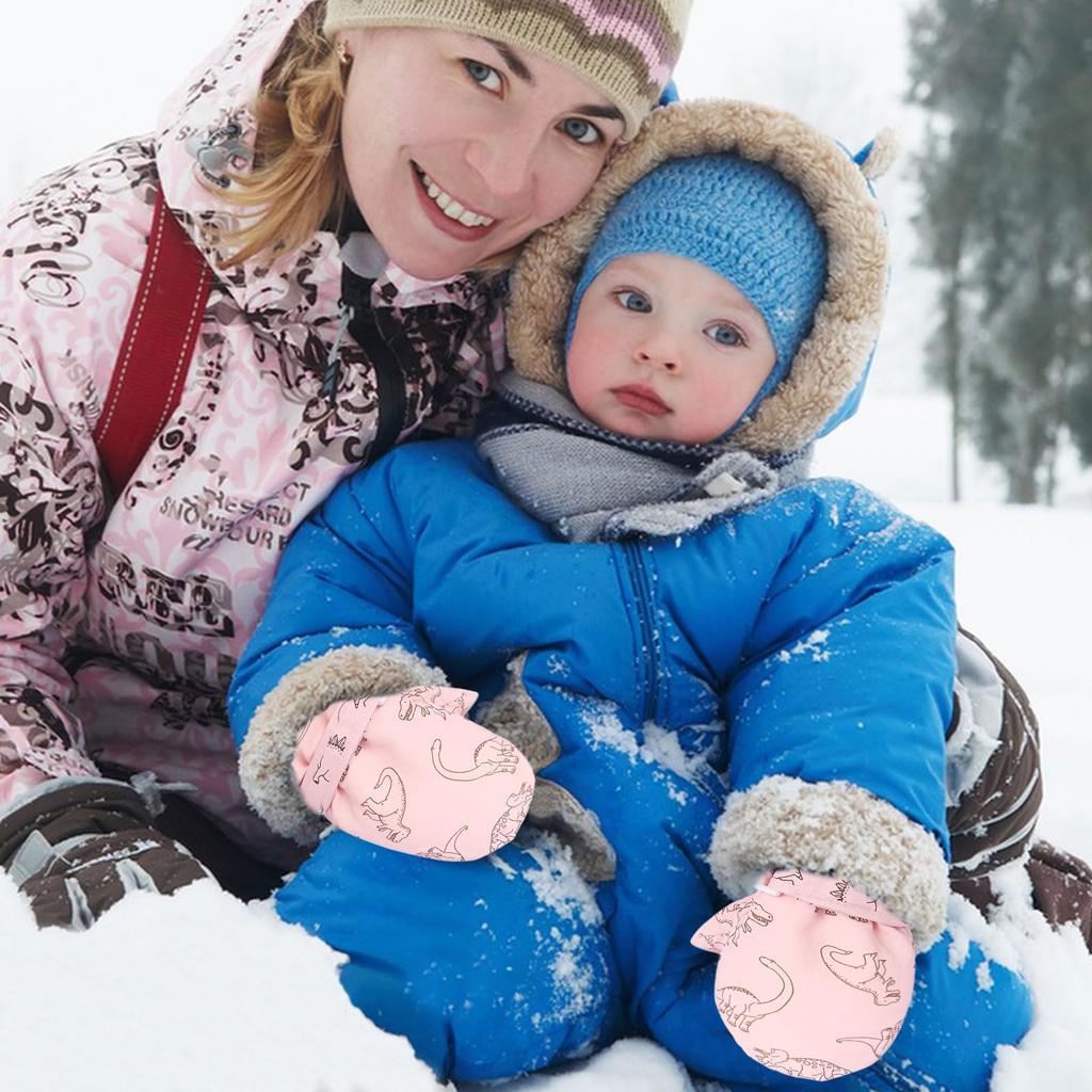 Cute Dinosaur Baby Mittens for Waterproof and Perfect for Playing in the Mittens for Boys and Perfect for Keeping Warm and Perfect for Outdoor and