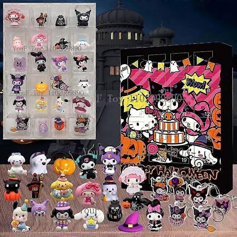 Hello Kitty Christmas Advent Calendar Kuromi Countdown 24 Days Sanrio Toys