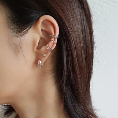 Women's Daily 3-piece Set: 3-piece Ear Cuff, Bracelet, and Earrings