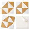 Self-adhesive PVC Tiles Geometric Triangles In Squares 9x30x30 Cm