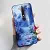 Custodia Per Nokia 6.1 6.1 Plus Custodia Antiurto Estetica Moda Cartone Animato Gatto Carino Nera Gomma Silicone Morbida Cover Bumper Alloggiamento