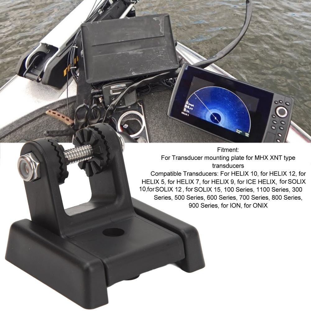 Rugged 7400931 Transducer Bracket Black ABS Transducer Mount Kit Mounting Hardware Kit Boat