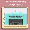 Retro Tape Player Keychain Mini Audio Recorder Cassette Playable Sound Gift