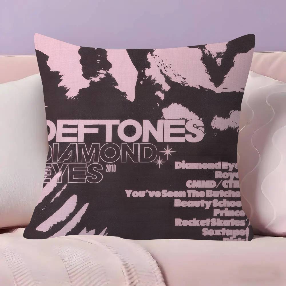 Classic D-Deftones Band   Pillowcase toon Gift Cushion Cover Bedroom Home Sofa Chair Seat Decor pillow case