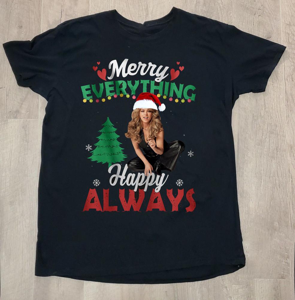 Shania Twain Merry Everything Christmas Unisex T-Shirt All Size S To 5XL HT271 Unisex T-Shirt XXXXL