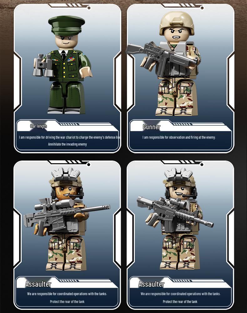 Sengbao M1A2 Tank Model Educational Building Toy for Kids