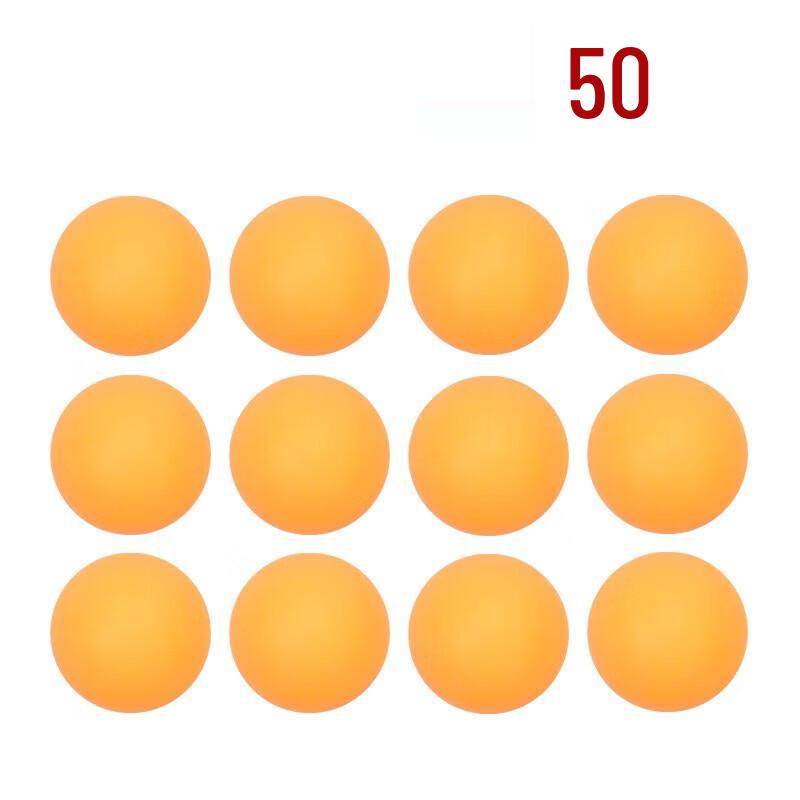 JINGRUIDA High-Elastic Yellow Table Tennis Balls (50-Pack)