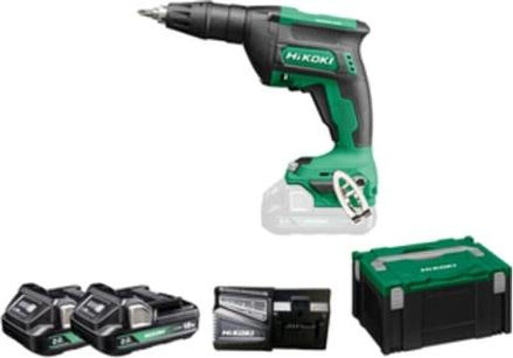 Hikoki Cordless Drywall Screwdriver W18DAW18DAWAZ (2x 2.0 Ah + HSC III)