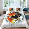 Koi Fish Duvet Cover Set King Size Oriental Asian Culture Lotus Bedding Set Microfiber Twin Cloud Quilt Cover For Girl Farmhouse