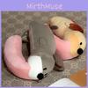 Long Cartoon Cute Tongue Puppy Design Portable Neck Pillow For Travel And Rest