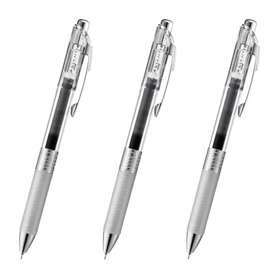 Шариковая ручка Pentel Гелевая шариковая ручка Energel Infree 0,5 мм Черная 3 шт. AMZ-BLN75TL-A(3)