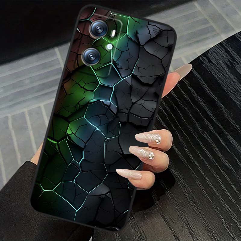 Creative metal style pattern For OPPO Reno 5 6 7 A96 A40 A58 Realme GT A74 A78 Neo2 A74 A78 Find X5 X3 X7 X8 Black Phone Case