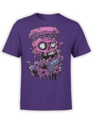 Zombie Tshirt Collection Meltdown Skull Tshirt Unisex