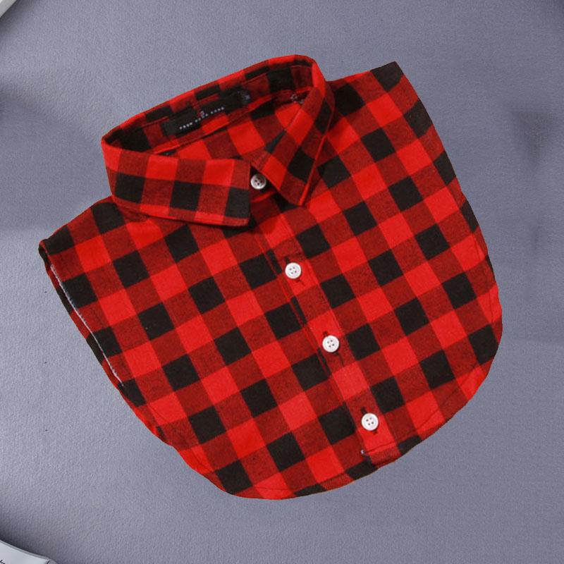 

Клетчатый накладной воротник для женщин, съемные воротники для женщин, съемный лацкан для рубашки, накладной воротник для женщины, накладной воротник для блузки