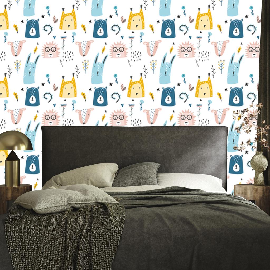 Forest Animals Wallpaper for Living Room and Bedroom 50x1000
