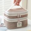 New Transparent Mesh Makeup Bag 4 Colors Multifunction Women Cosmetic Storage Pouch Portable Ladies Toiletry Storage Bag