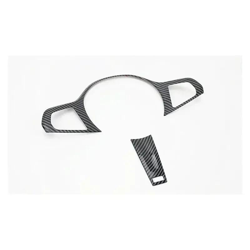 For BMW 3 5 Series G20 G30 X3 X4 G01 G02 2018-24 ABS Carbon Fiber Car Steering Wheel Button Cover Trim Stickers Car Accessories