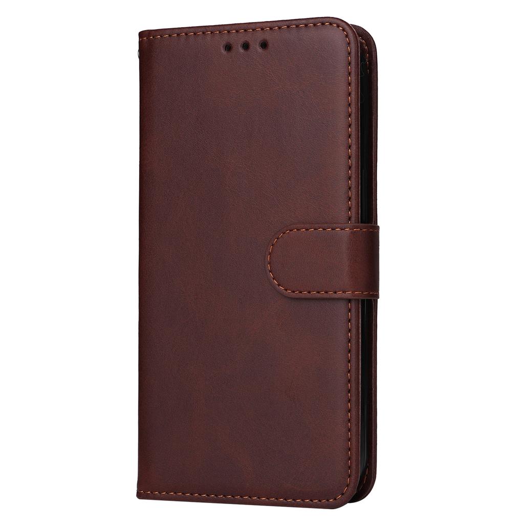 For Samsung Galaxy S23 FE Shockproof Flip Phone Shell PU Leather Wallet Phone Case Stand Calf Texture Cover