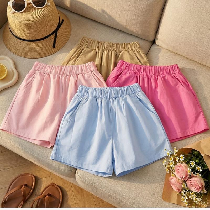 Summer Children Girls Shorts Candy Color Infant Babys Girls Shorts Thin Solid Color Casual Toddler Kids Girls Shorts