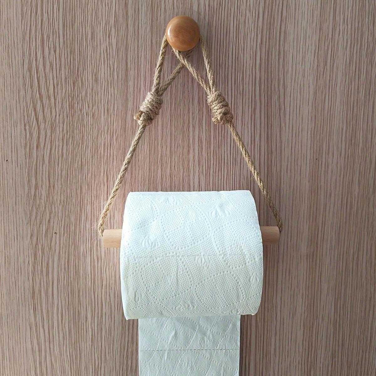 1pc Hanging Toilet Paper Rack, Toilet Roll Paper Holder, Decorative Tissue Dispenser Container, Bathroom Hanging Tissue Towel Hanger