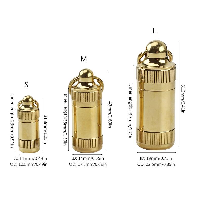 Portable Mini for Pill Organizer for Case Container Pocket for Pill Box Waterproof Medicine Bottle Keychain Sealed & Moi
