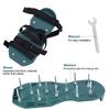 1 P  of Lawn Aerator Sandals Heavy Duty Grass Spiked Shoes with Buckle Garden Tool (4 Straps)