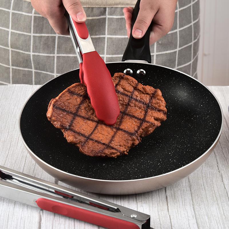 Durable Wooden Handle Silicone Kitchenware 7-Piece Set: Non-Stick Spatula & Spoon