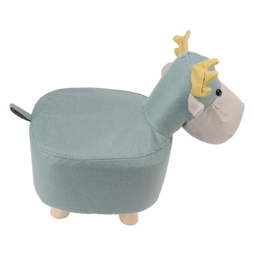 Animal Footstools Prevent Slip Cute Cartoon Giraffe Shape Soft Small Kids Stools for Home Blue