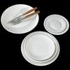 Morona 12-inch Round Ceramic Shallow Dinner Plates (Set of 10)