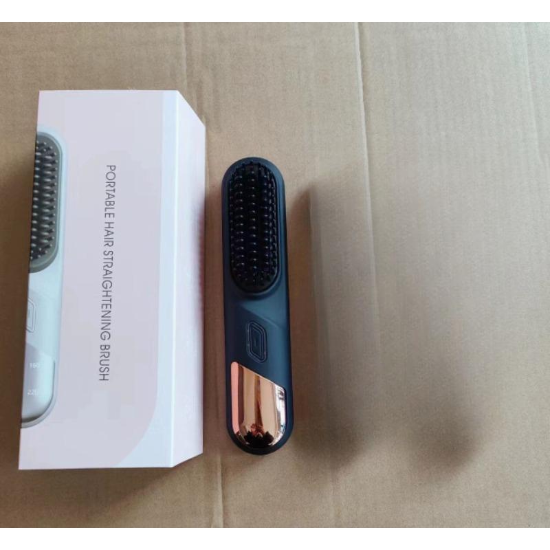 Negative Ion Does Not Damage Hair Curl Dual-purpose Charging Straight Board Clip Comb Convenient Wireless Fluffy Tool