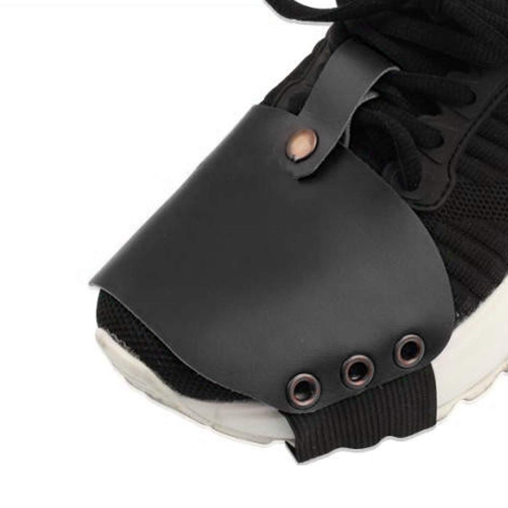 

Motorcycle Riding Shoe Boot Protector, Abrasion Resistant Pad Guard Gear Shift Pad Riding Shoe Cover PU Material (Black) default чёрный